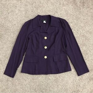Virgo Deep Plum Purple Blazer Jacket